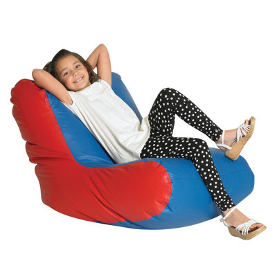 School Age High Back Lounger - Blue/Red by Children