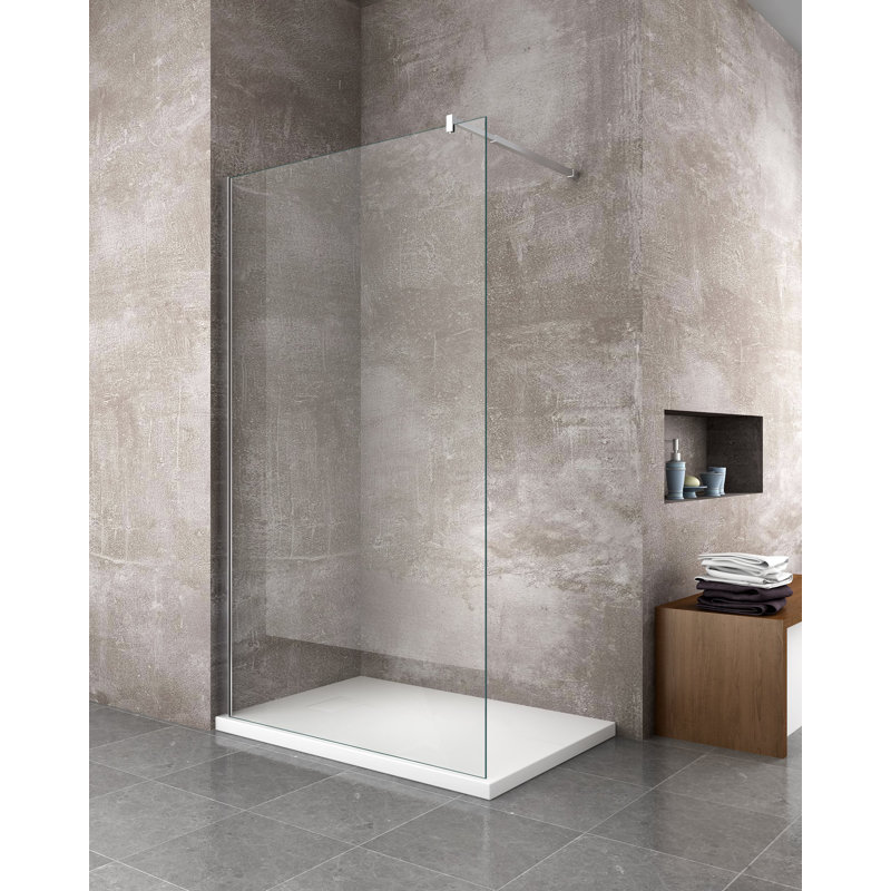 1200 x 800 mm Fiberglass Shower Tray, White, 900 x 900 mm