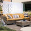 Clôture d'intimité H 76 po l 76 po - Métal, pour écran extérieur - Rouille-121609949