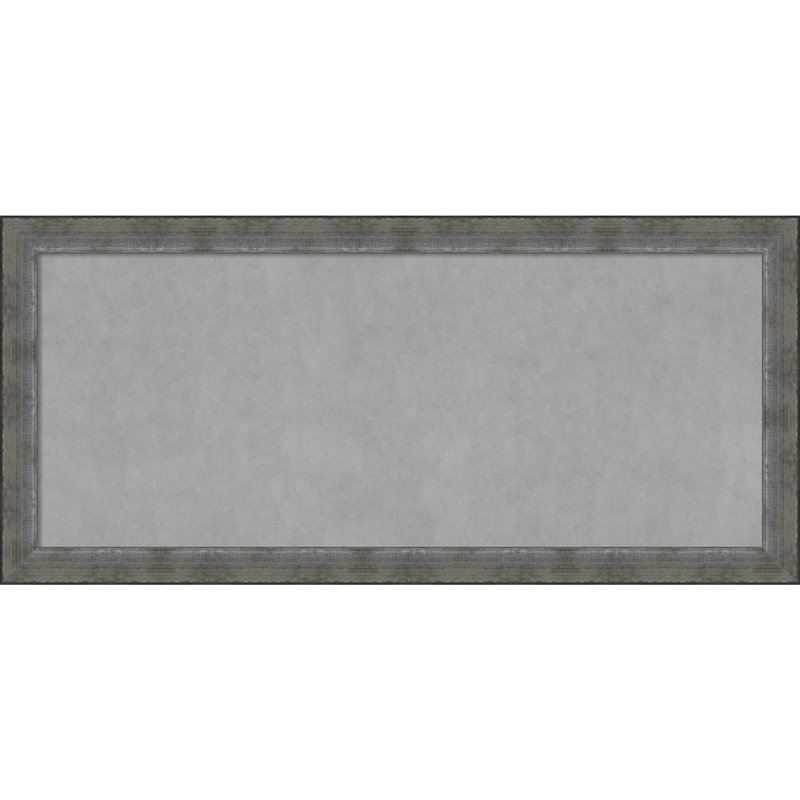 Tableau magnétique encadré étain forgé, H 24 po x l 52 po