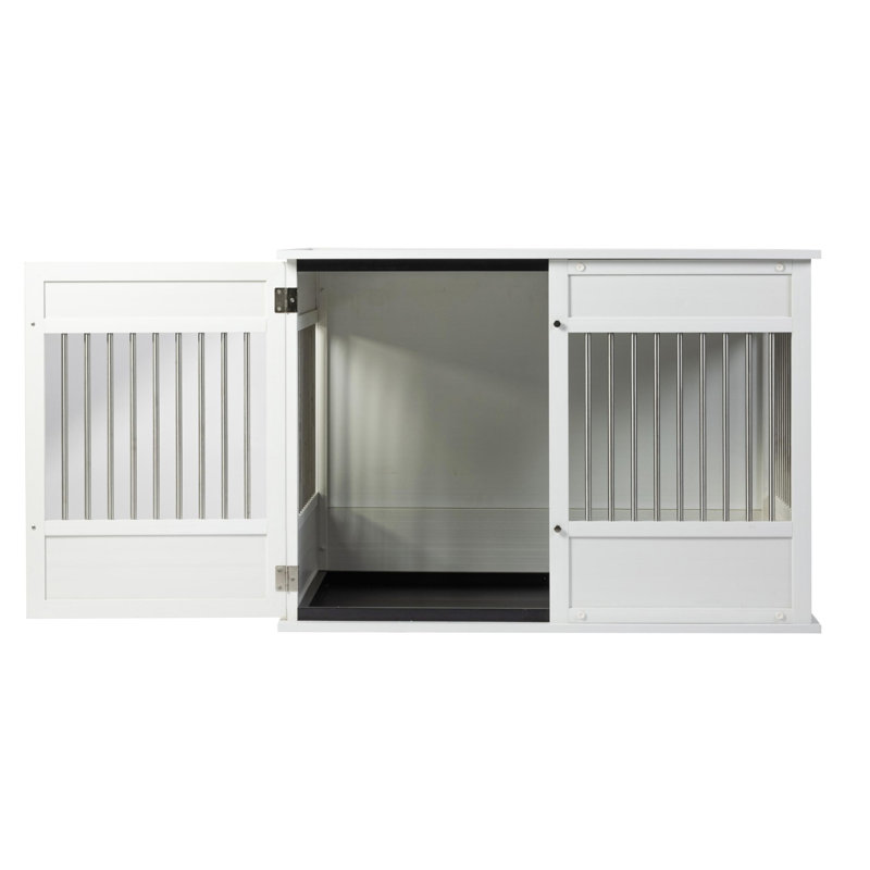 Cage pour chien ECOFLEX Horizon Easy Access, Blanc antique, Très grand (H 30,24 po x l 27,87 po x P 42,99 po)