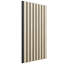 Acoustic Noise Cancelling Half Round Slat Wall Panel 11 3/4"W x 94 1/2"H (2 Pack)-94468169