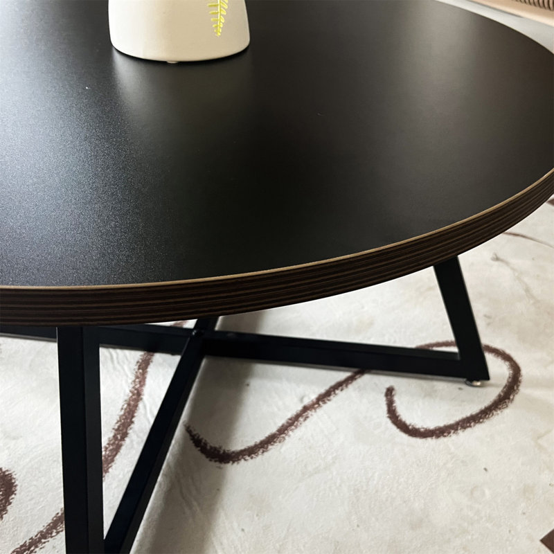 Round Coffee Table, Black