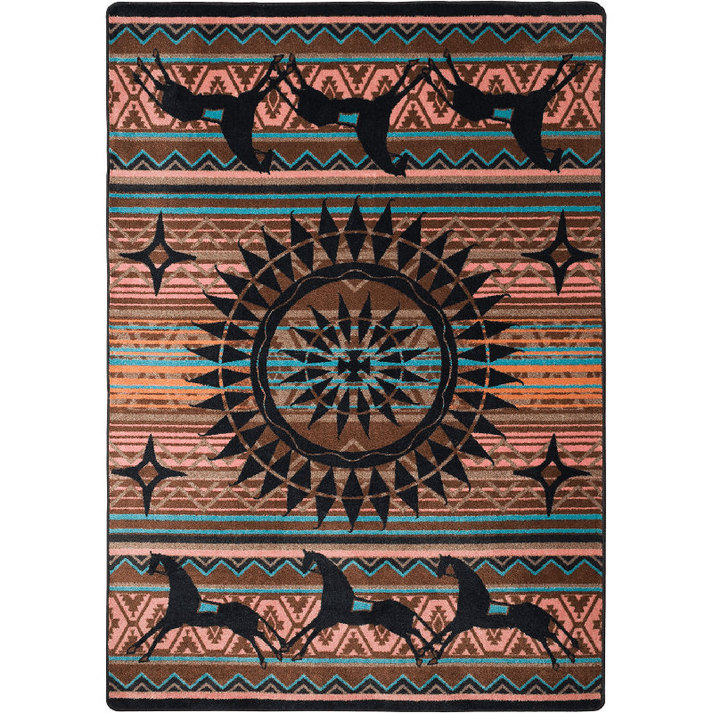 Menik Southwestern Indoor Rug, Rectangle 5'4" x 7'8"