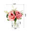 Silk Roses Arrangement in Vase-354699452