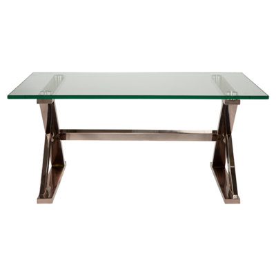 Glass Top Single Coffee Table