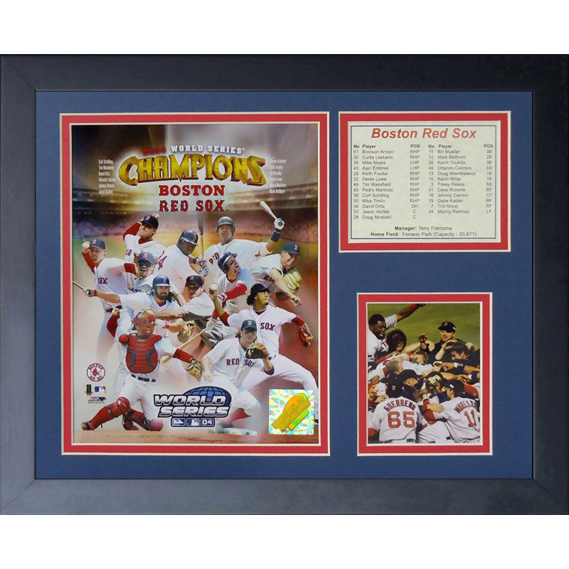 Souvenirs encadrée 2004 boston sox world series