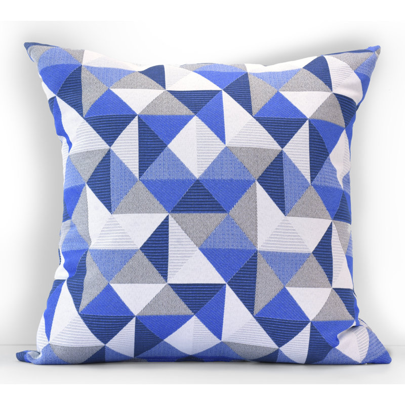 Housse de coussin d'extérieur carré Pacifica, Bleu Ruskin, 24 po x 24 po