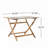 Amaure Rectangular Acacia Folding Outdoor Dining Table , 43.5'' in. W 27.5'' in. D-1492278693