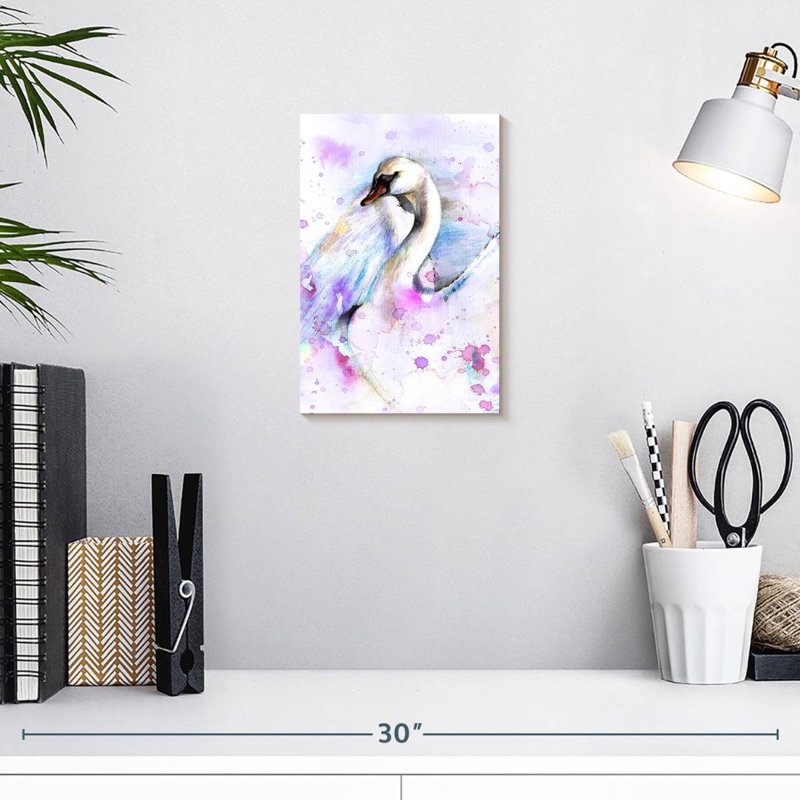 Brampt Abstract Swan, 12" H x 8" W