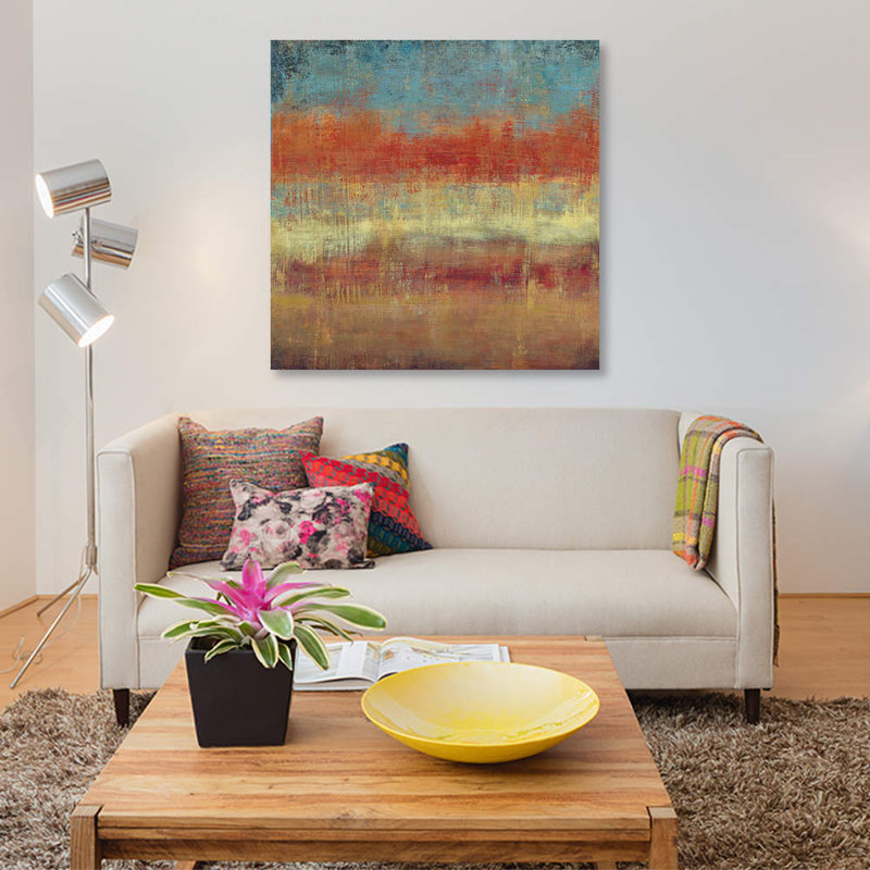 « subtil i », impression sur toile, H 12 po x l 12 po x P 0,75 po, Pas de tapis, Toile tendue