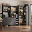 Chaj 86.8" W Closet System with 5 Drawers and 4 Hanging Rods-35442187