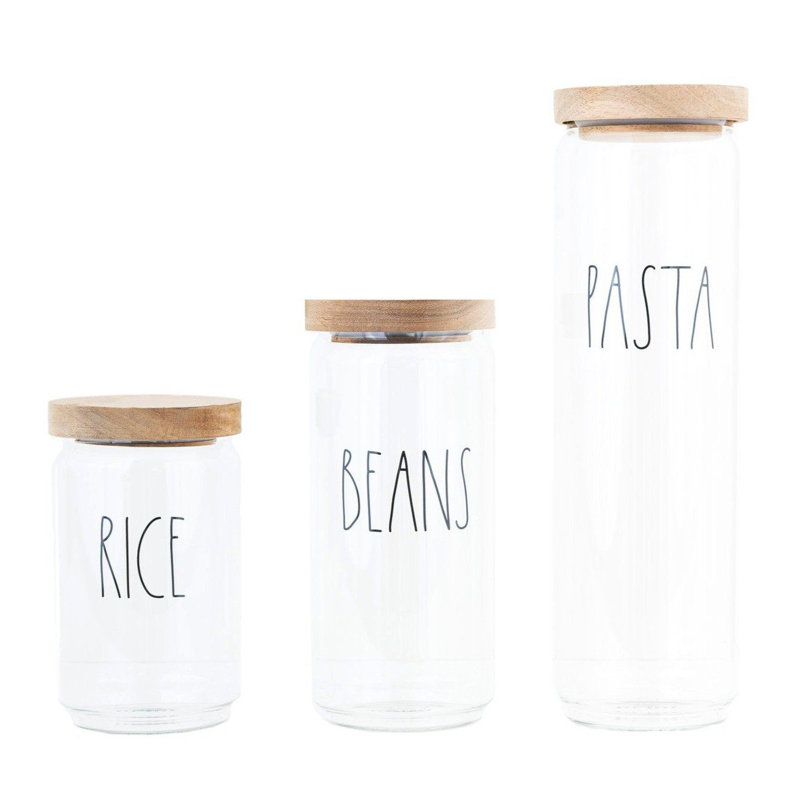 Glass Canister - Set of 3