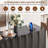 63'' Sideboard Cabinet With 7 Color Dazzles Led Light, Charging Station And Motion Sensor-399396607
