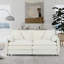 Canapé en chenille beige Ultimate Comfort, 2 places moderne pour le salon