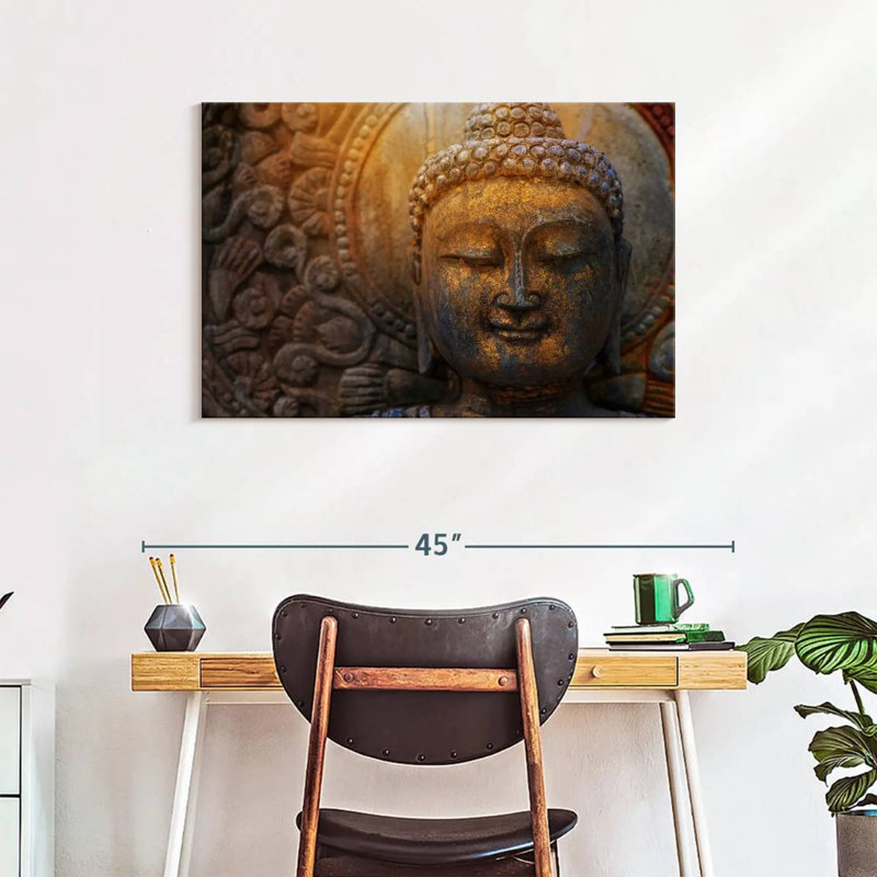 Adella Sunlit Buddha Statue, 24" H x 36" W