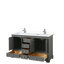 Ensemble de meuble-lavabo double 60 "avec miroir Deborah-357861957-357861964-357866696