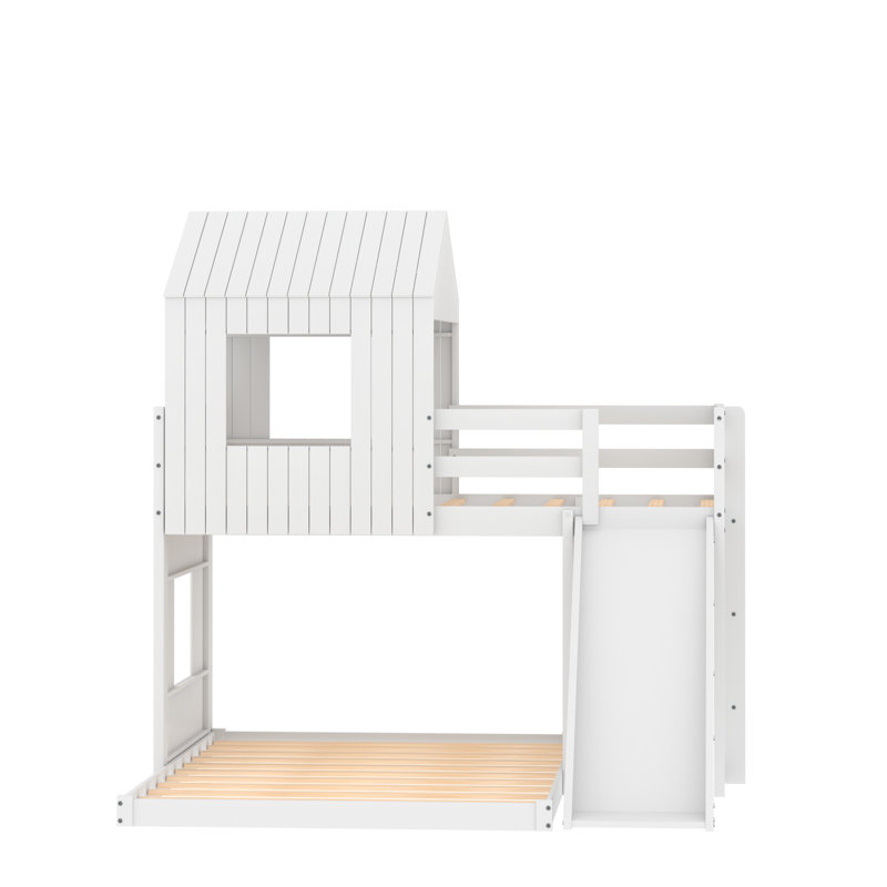 Biehle Kids Twin Over Full Bunk Bed, White