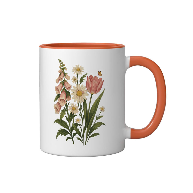 Ceramic Coffee Mug, Orange