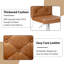 Ensemble de 2 tabourets de bar pivotants, tabourets de bar en similicuir rembourrés à hauteur de comptoir avec dossier, chaises de bar modernes réglables pour îlot de cuisine, brun-920668498-914154030