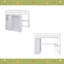 Lit mezzanine double en bois avec garde-robe intégrée, bureau, tablettes de rangement et tiroirs-566080657