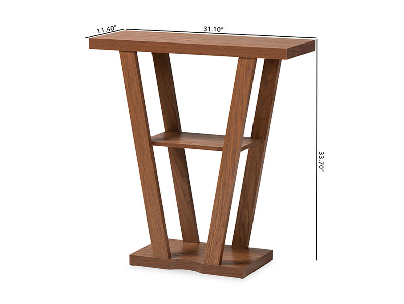Console 31,1 po Alizeh, Noyer