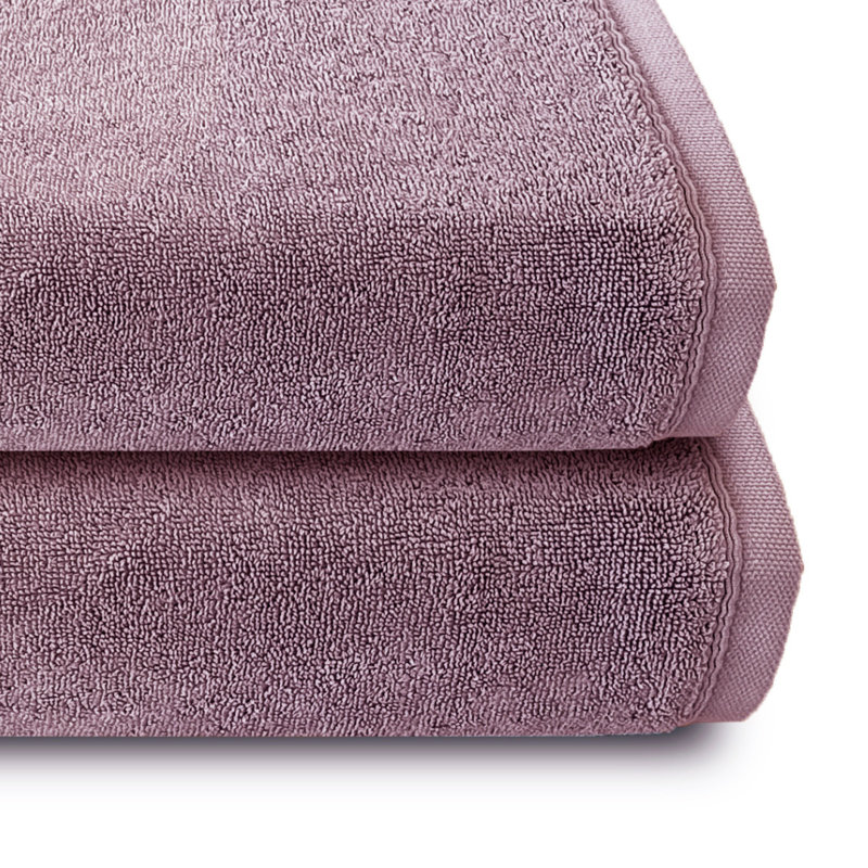 Drap de bain en coton Lansvale, Mauve