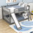 Extine Full Over Full Wood Bunk Bed with Slide-1340885629