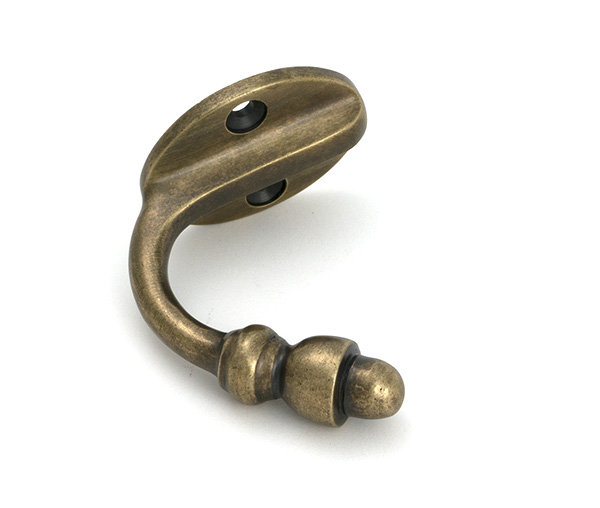 Brass Wall Hook, Burnished Brass