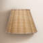 Scalloped 1-Light Wall Sconce, Raffia