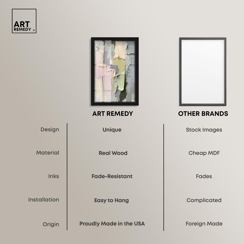 «Creamy Contours II Shadowbox Print Colorful Abstracts» par Art Remedy, H 31 po x l 21 po, Noir