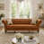 Light Brown + Fabric + 3 Seat