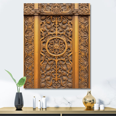 " Old Carved Wooden Door V "