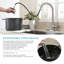 Robinet de cuisine extractible à poignée simple avec distributeur de savon et plaque de pont-99927371