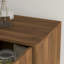 Bois avec meuble télé et armoire de rangement fonctionnelle, buffet à cannelures multifonctionnel simple pour le salon, chambre à coucher, facile