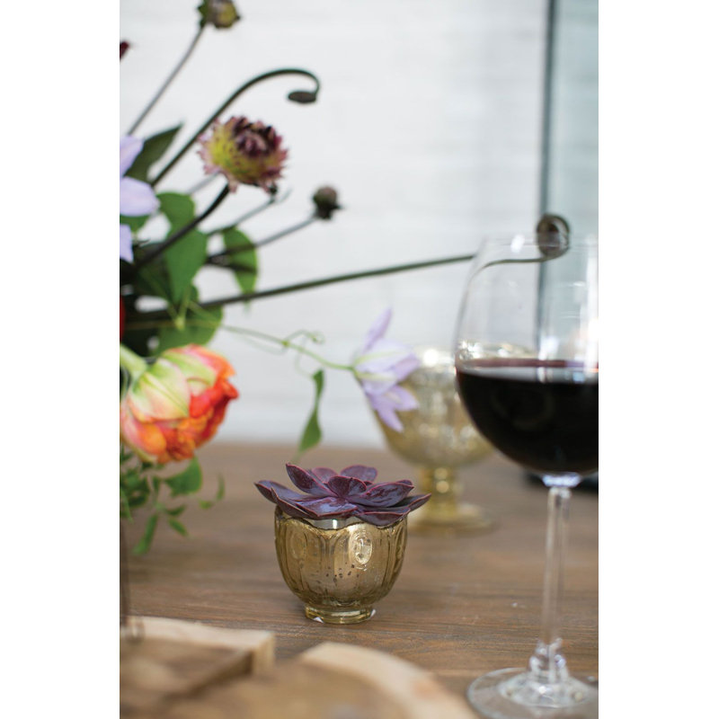 Jalyssia 2.75'' H Glass Tabletop Votive Holder