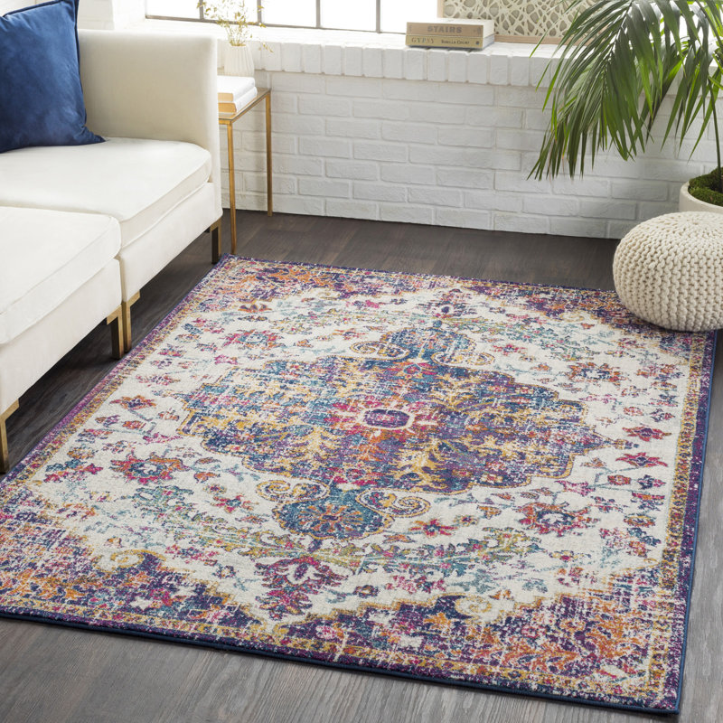 Cassville Power Loom Burgundy/Teal Rug, Rectangle 160 x 220cm