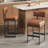 26.7"H Faux Leather Upholstered Counter Stool with Metal Frame-850694788-850499724