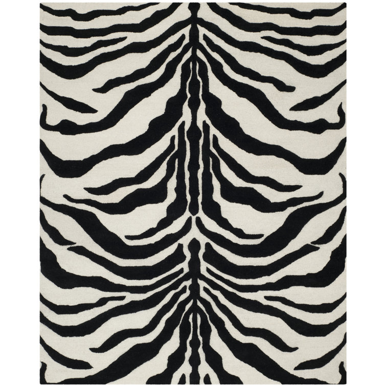 Schell Animal Print Wool Area Rug