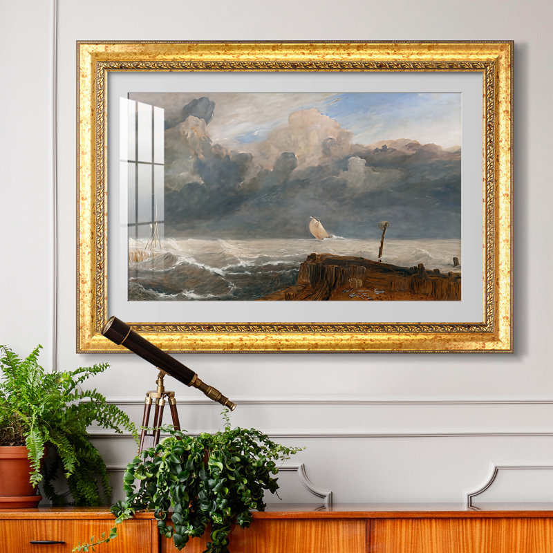 Port Ruysdael, 1827 - J.M.W. Turner - Estampe encadrée sur mesure, 24x34 INNER SIZE, Framed Print with Mat
