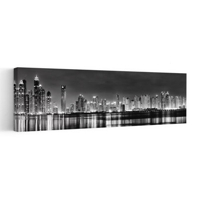 Dubai Skyline Reflections Abstract Contemporary Architecture City Wall Art