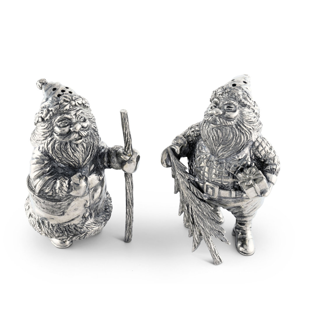 Vagabond House Pewter St. Nick Salt and Pepper Shaker Set Vagabond House