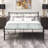 Curtisa Metal Platform Bed Frame with Headboard and Footboard No Boxspring Needed-1291823539