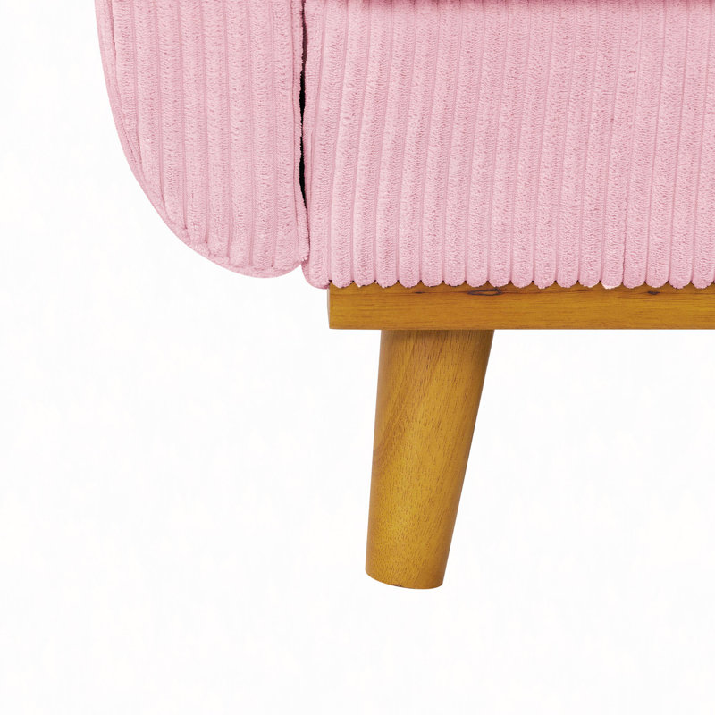 Corduroy Sofa, Pink
