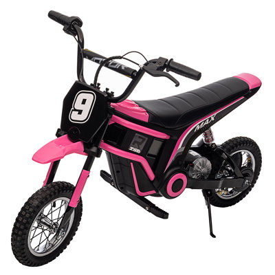 24V Kids Electric Dirt Bike, 3-Speed Ride On Motorcycle w/Suspension, 14.29MPH, ASTM Certified, Gift 