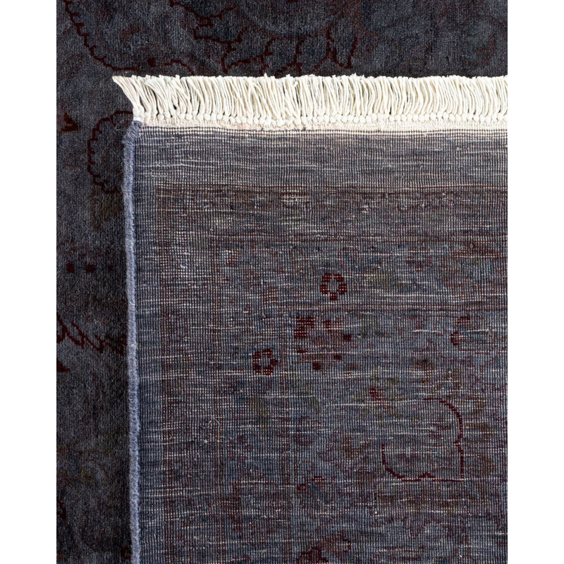 Tapis unique gris de 8 pi 2 po x 9 pi 10 po Yonason