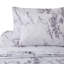 Ensemble de draps en coton à motif de marbre blanc pour grand lit 4 pièces Marina-1388732232