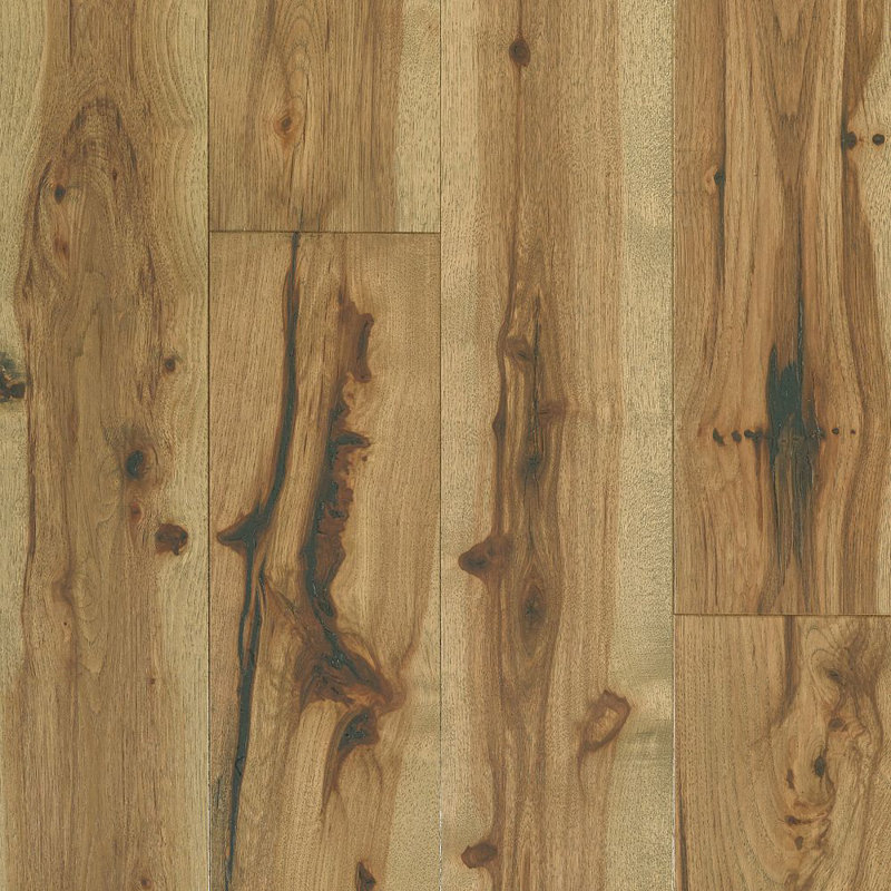Chevalry Hickory 7-in W x 11.3 mm T x Varying Lengths Wire Brushed Engineered Hardwood Flooring, Optimize