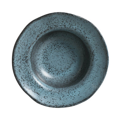 Night Sky Deep Rim Dessert Plate 7.5” Ceramic Stoneware - Microwave, Oven, and Dishwasher Safe, by Porto Brasil