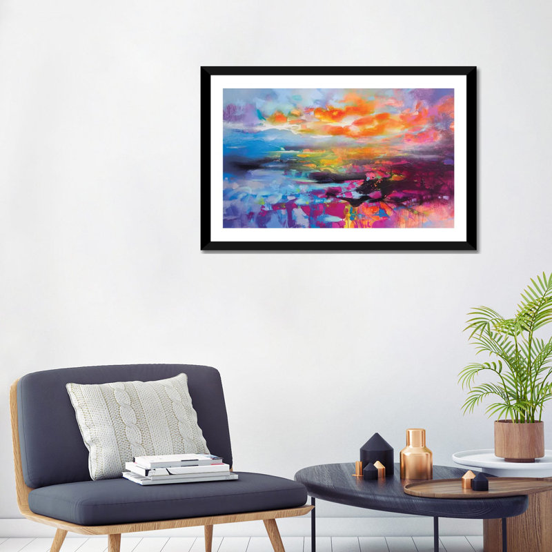 Relative Altitude par Scott Naismith - reproduction d'art, Blanc, Papier encadré noir, H 24 po x l 32 po x P 1 po